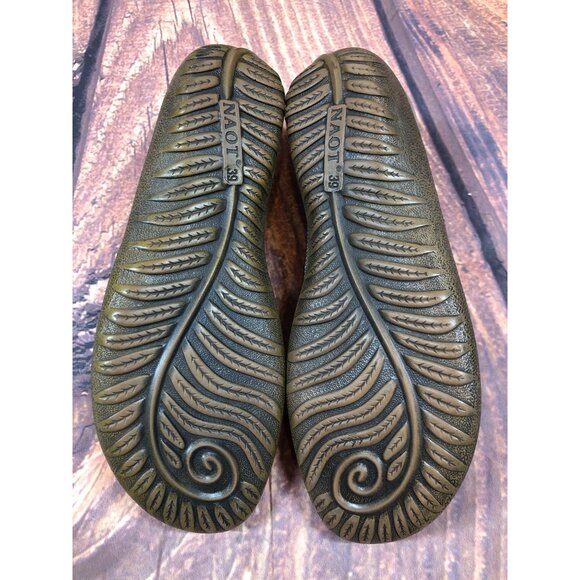 NAOT Kirei Brown Suede Leather Mary Jane Shoes Womens 39 / 8 (2e14) - Picture 7 of 10